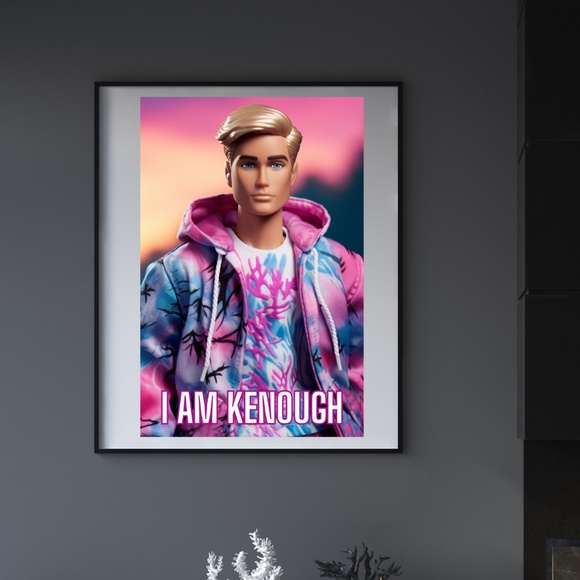 Ken I Am Kenough Poster 11x17 Poster Great Gift for the Ken & Barbie Fans - Picture 1 of 3